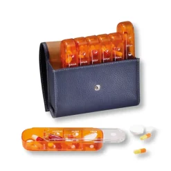 Pilulier semaine grande taille modulaire Pilbox - 1 pilulier marine