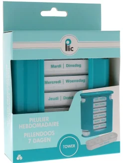 Pilulier tour semainier et journalier Plic care - un pilulier