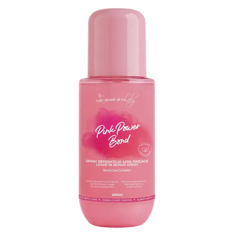 Pink Power Bond spray réparateur sans rinçage Les Secrets de Loly - spray de 200ml
