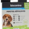 Pipettes répulsives chien (-15kg) Biocanina - boîte de 4 pipettes de 1,5ml