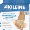 Podoprotection Protecteur Hallux Valgus triple action taille S Akileïne - boîte de 2 unités