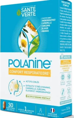 Polanine confort respiratoire Santé verte - boite de 30 comprimés