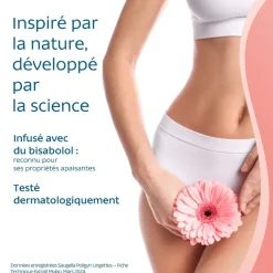 Poligyn lingettes intimes Saugella - pack de 15 lingettes