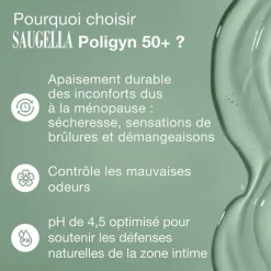 Poligyn 50+ soin lavant intime Saugella