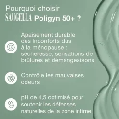 Poligyn 50+ soin lavant intime Saugella