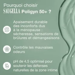Poligyn 50+ soin lavant intime Saugella