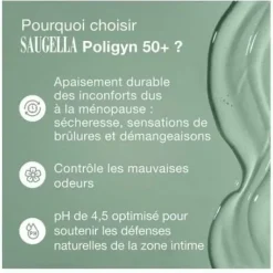 Poligyn 50+ soin lavant intime Saugella