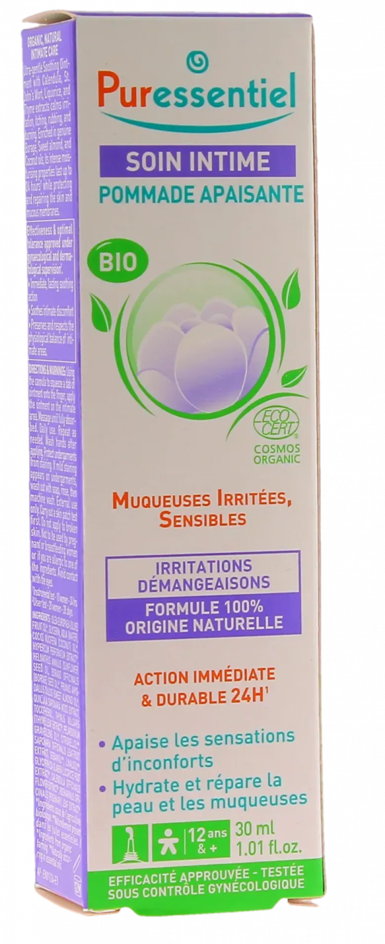 Pommade apaisante soin intime Puressentiel - tube de 30ml