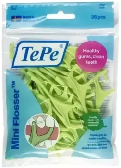 Porte-fil dentaire TePe Mini Flosser TePe - sachet de 36 pièces
