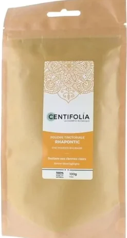 Poudre tinctoriale Rhapontic pour cheveux clairs Centifolia - paquet de 100 g