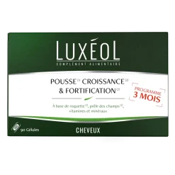Pousse croissance & fortification Luxéol Programme 3 mois – 90 gélules
