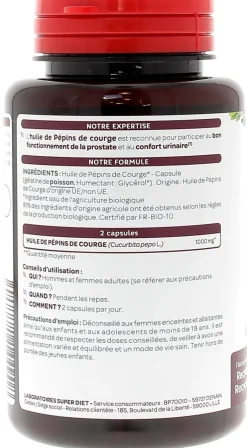 Pépins de courge Super Diet - boite de 120 capsules