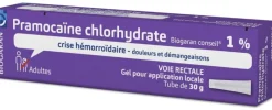 Pramocaïne chlorhydrate 1 % crise hémorroïdaire Biogaran – tube 30 g