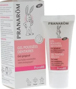 PranaBB gel gingival poussées dentaires bio Pranarôm - flacon de 15 ml