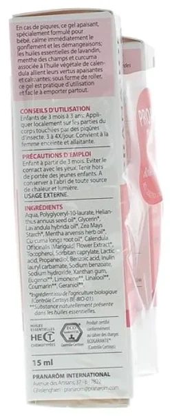 Pranabb Roller anti-moustiques bio + Roller après-piqûres bio Pranarôm - lot de 2 rollers