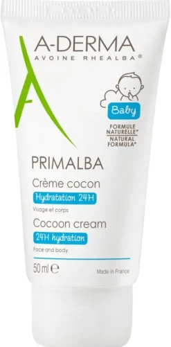 Primalba crème cocon hydratation 24h A-Derma - tube de 50 ml