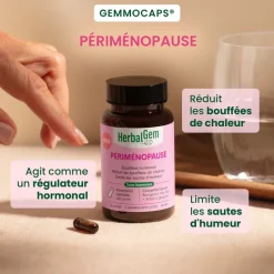 Périménopause Herbalgem - boîte de 30 gélules