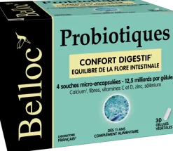 Probiotiques Confort digestif Belloc – 30 gélules végétales