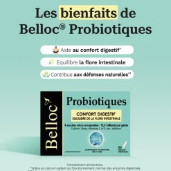 Probiotiques Confort digestif Belloc – 30 gélules végétales