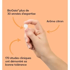 Probiotiques microbiote intestinal arôme citron BioGaia