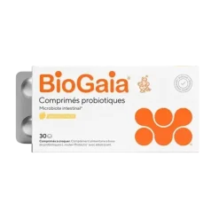 Probiotiques microbiote intestinal arôme citron BioGaia