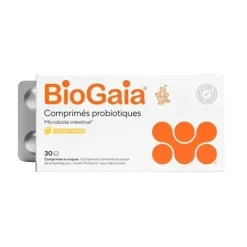 Probiotiques microbiote intestinal arôme citron BioGaia