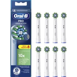 Pro cross action brossettes brosse à dents électrique Oral-B - 8 brossettes