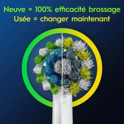 Pro cross action brossettes brosse à dents électrique Oral-B - 8 brossettes