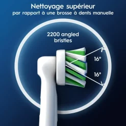 Pro cross action brossettes brosse à dents électrique Oral-B - 8 brossettes