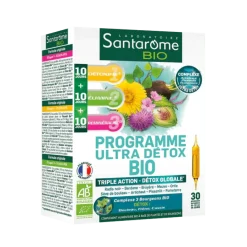 Programme ultra détox BIO Santarome - Boite de 30 ampoules