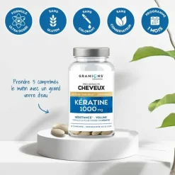 Pro Keracys cheveux kératine 1000mg Granions - boite de 90 comprimés (programme 30 jours)