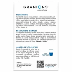 Pro Keracys cheveux kératine 1000mg Granions - boite de 90 comprimés (programme 30 jours)