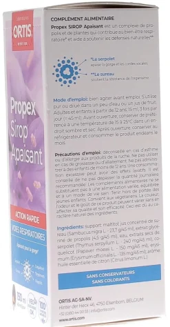 Propex sirop apaisant Ortis - flacon de 150 ml