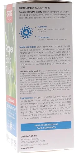 Propex sirop fluidity Ortis - flacon de 150 ml