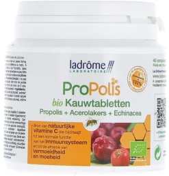 Propolis comprimés bio propolis, acérola, échinacée Ladrôme - Boite de 40 comprimés