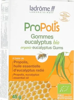 Propolis gommes eucalyptus bio Ladrôme - Boite de 45 g