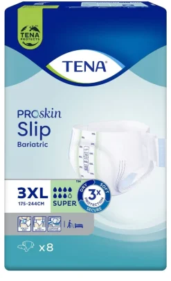 ProSkin bariatric slips taille 3XL Tena - paquet de 8 protections