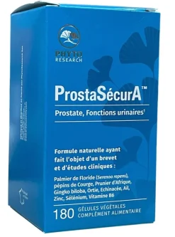 ProstaSécurA prostate - fonctions urinaires Phyto Research - boite de 180 gélules