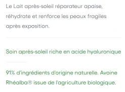Protect AH lait réparateur après soleil A-Derma