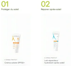 Protect crème très haute protection spf 50+ A-Derma - tube de 40 ml