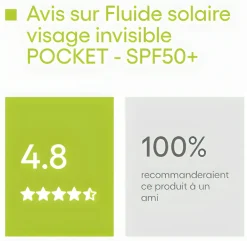 Protect Fluide solaire visage invisible pocket SPF50+ A-derma - tube de 30 ml