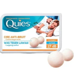 Protection auditive cire naturelle Quies – 12 paires