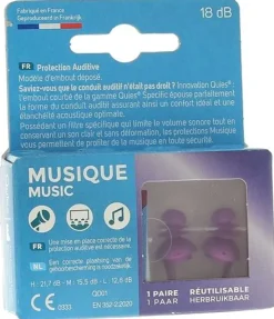 Protection auditive Music Quies - boîte de 1 paire