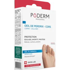 Protection Cors-oeil de perdrix Digitube gel arnica Poderm - boîte de 2 unités de 15cm