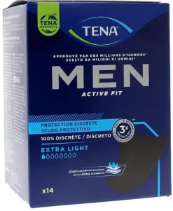 Protection discrète pertes très légères Extra-light Tena Men - boîte de 14 protections
