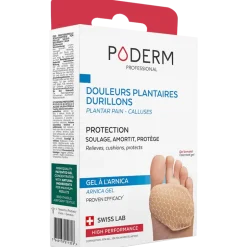 Protection douleurs plantaires et durillons gel à l'arnica Poderm - une unité
