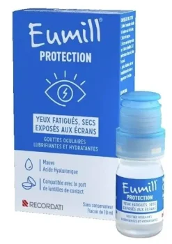 Protection gouttes yeux fatigués, secs, exposés aux écrans Eumill - flacon de 10ml