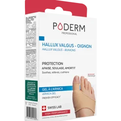 Protection hallux valgus Poderm – gel à l'arnica, une unité