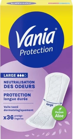 Protection large neutralisation des odeurs Vania - boite de 36 protège-lingeries