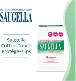 Protège-slips Cotton touch Saugella - lot de 2 boites de 40 protèges-slips offre spéciale